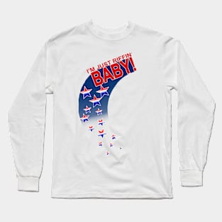 Riffin' (Falling Stars) Long Sleeve T-Shirt